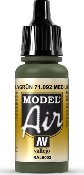 Vallejo - Model Air - Medium Olive Ral6003 Mat - 17 Ml - 71092