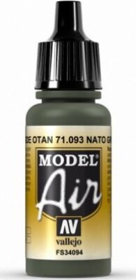 Vallejo - Model Air - Nato Green Mat - 17 Ml - 71093