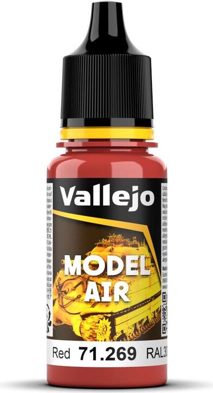 Vallejo - Model Air - Red Ral3000 Mat - 17 Ml - 71269