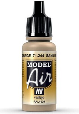 Vallejo - Model Air - Sand Beige Mat - 17 Ml - 71244