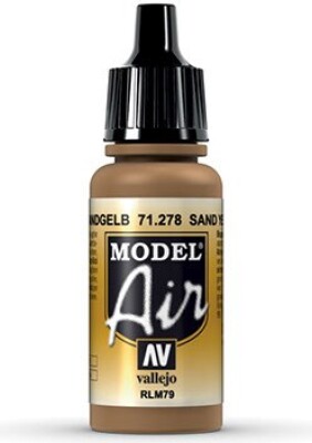 Vallejo - Model Air - Sand Yellow Rlm79 Mat - 17 Ml - 71278