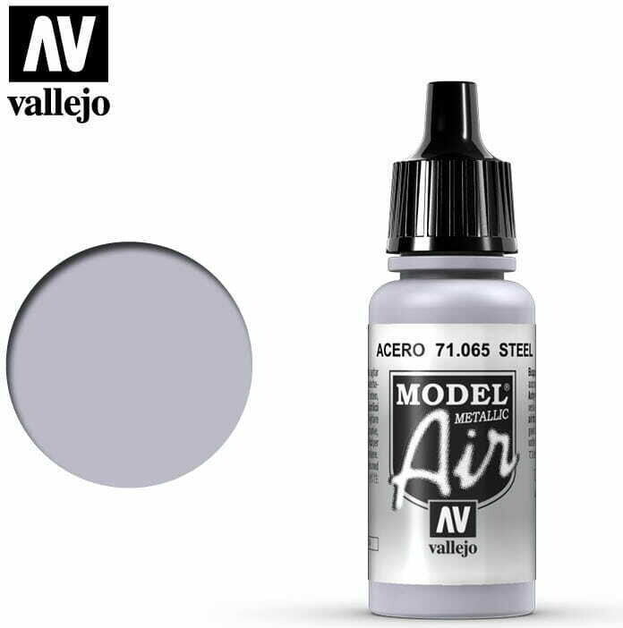 Se Model Air 17ml Steel - 71065 - Vallejo hos Gucca.dk