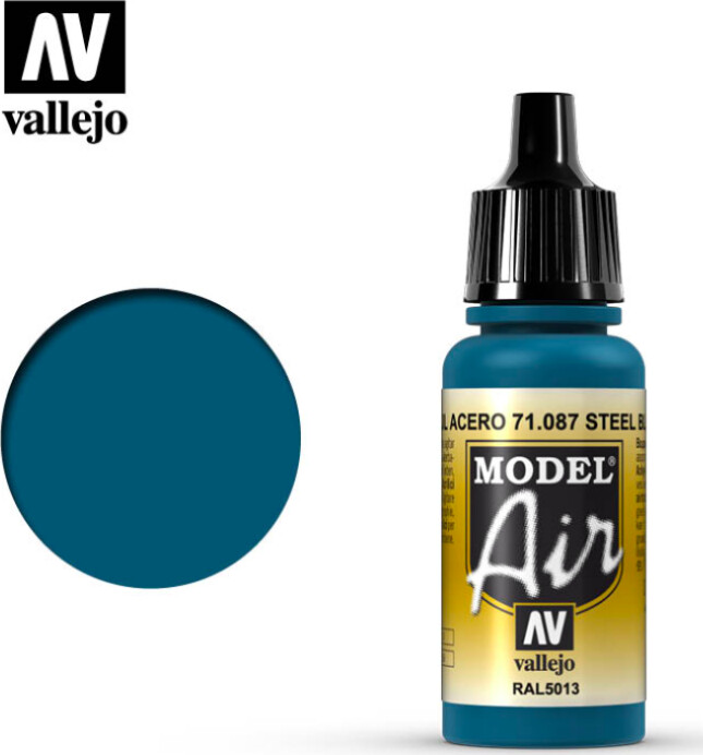 Vallejo - Model Air - Steel Blue Mat - 17 Ml - 71087