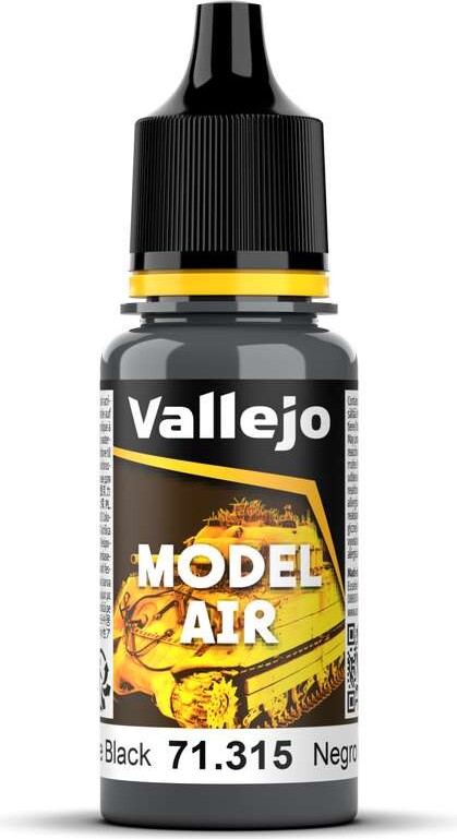 Vallejo - Model Air - Tyre Black Mat - 17 Ml - 71315