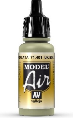 Vallejo - Model Air - Uk Bsc 28 Silver Grey Mat - 17 Ml - 71401