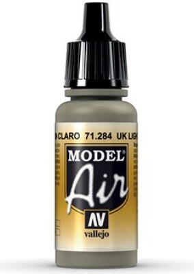 Vallejo - Model Air - Uk Light Mud Mat - 17 Ml - 71284