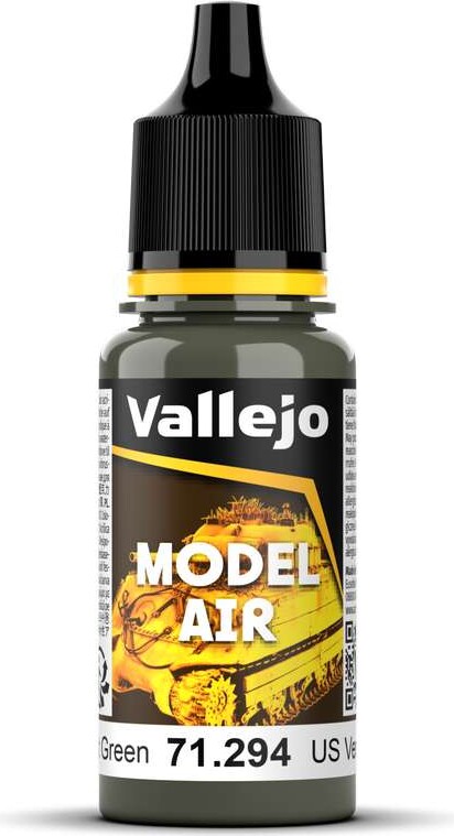 Vallejo - Model Air - Us Forest Green Mat - 17 Ml - 71294