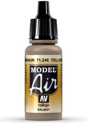 Vallejo - Model Air - Yellow Brown Mat - 17 Ml - 71246