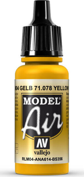 Se Model Air 17ml Yellow Rlm04 - 71078 - Vallejo hos Gucca.dk