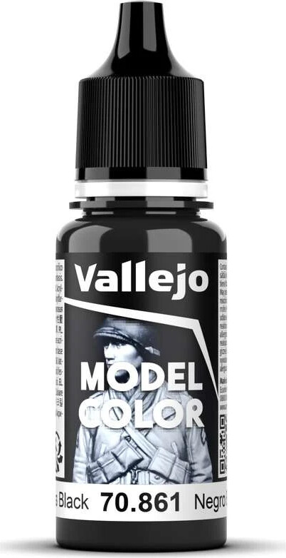 Vallejo - Model Color - Gloss Black - 17-18 Ml - 70861
