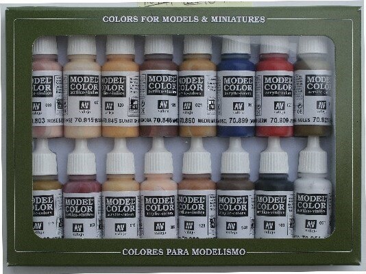 Vallejo - Model Miniature Color Set - Face Skin Colors 16x17 Ml - 70125