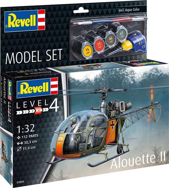 Model Set Alouette Ii 1:32 - 63804 - Revell