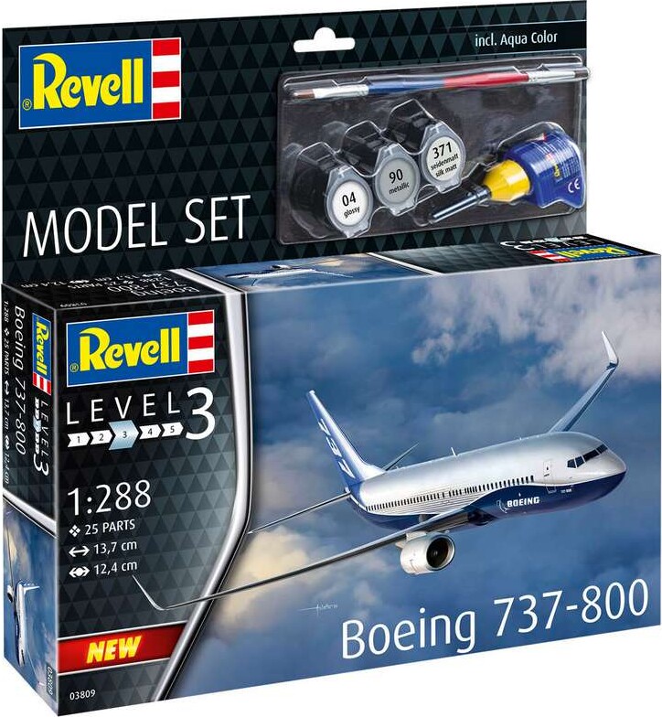 Revell - Boeing 737-800 - 1:288 - 63809