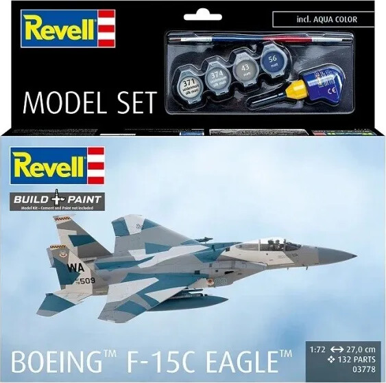 Revell 63778 - Boeing F-15c Eagle Model Set - Build & Paint - 1:72
