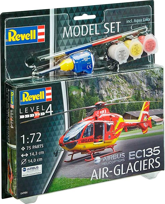 Billede af Revell - Ec135 Air-glaciers Modelhelikopter - 1:72 - Level 4 - 64986