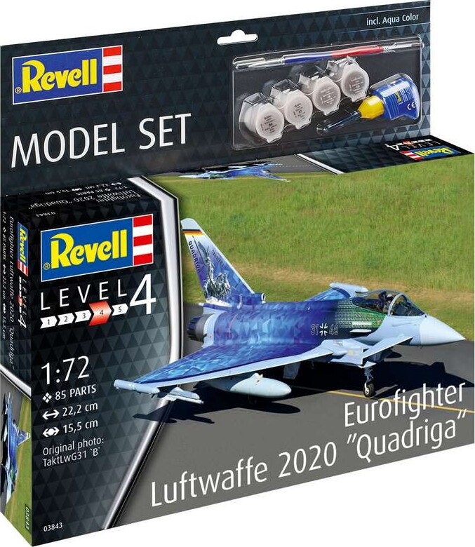 Billede af Revell - Eurofighter Luftwaffe 2020 Quadriga Modelfly Byggesæt - 1:72 - 63843
