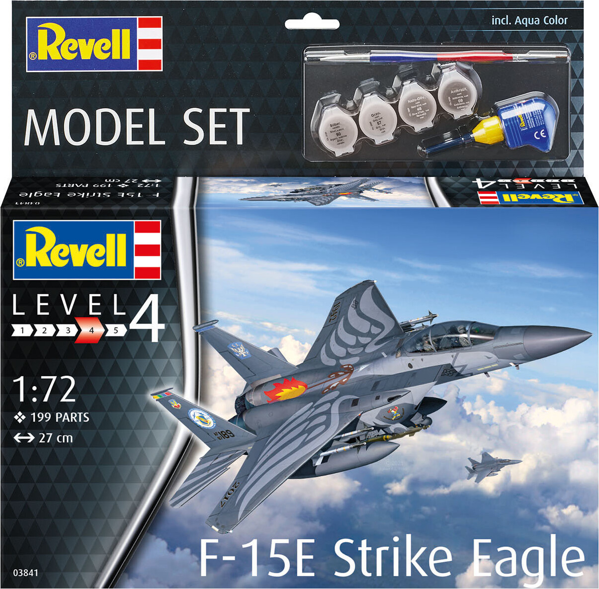 Se Revell - F-15e Strike Eagle Modelfly - 1:72 - Level 4 - 63841 hos Gucca.dk