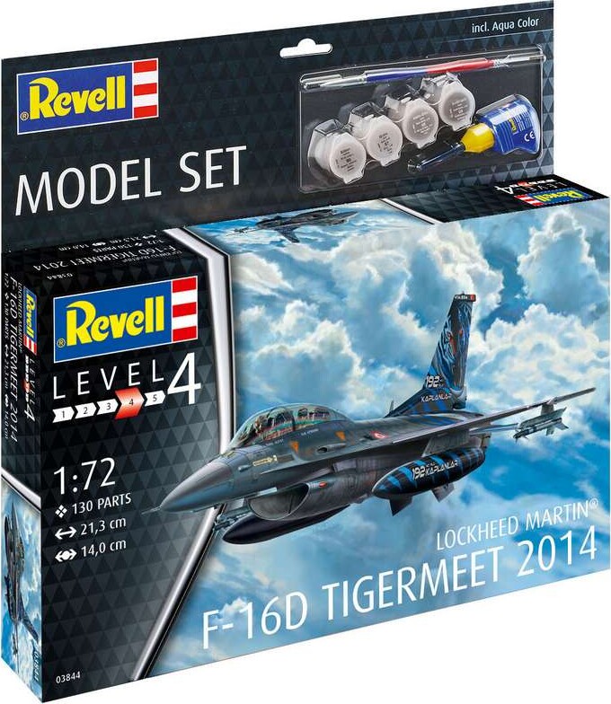 Revell - Lockheed Martin F-16d Fly Byggesæt - 1:72 - Level 4 - 63844