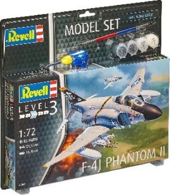 Revell - F-4j Phantom Ii Modelfly - 1:72 - Level 3 - 63941