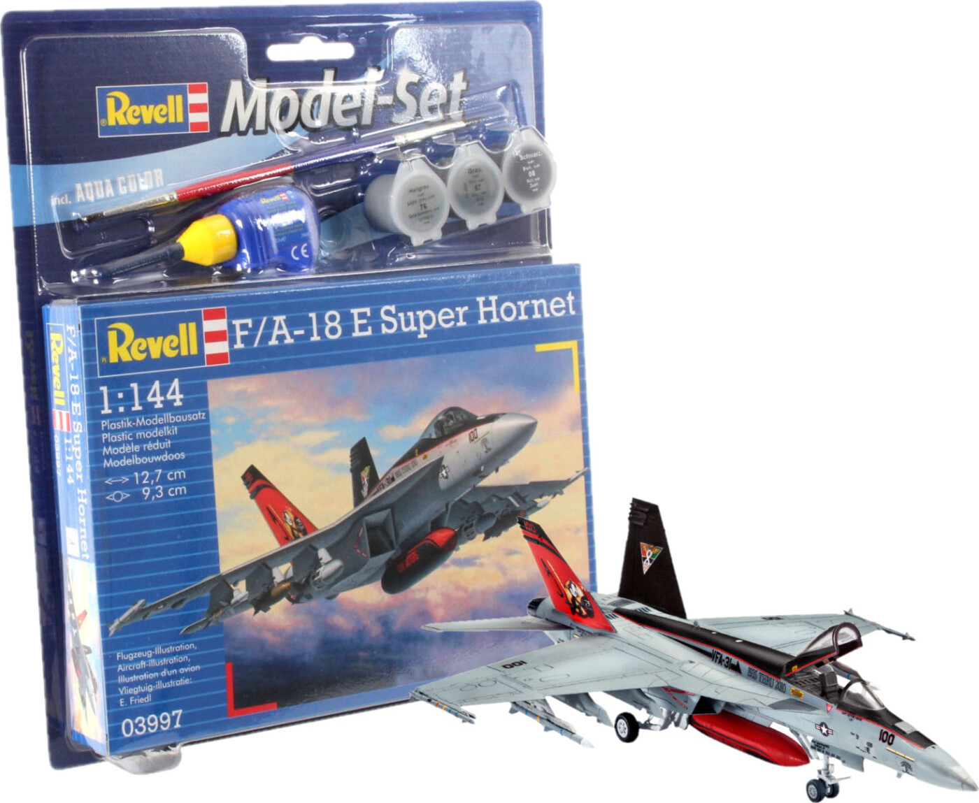 Revell - F/a-18e Super Hornet Fly Byggesæt Inkl. Maling - 1:114 - 63997