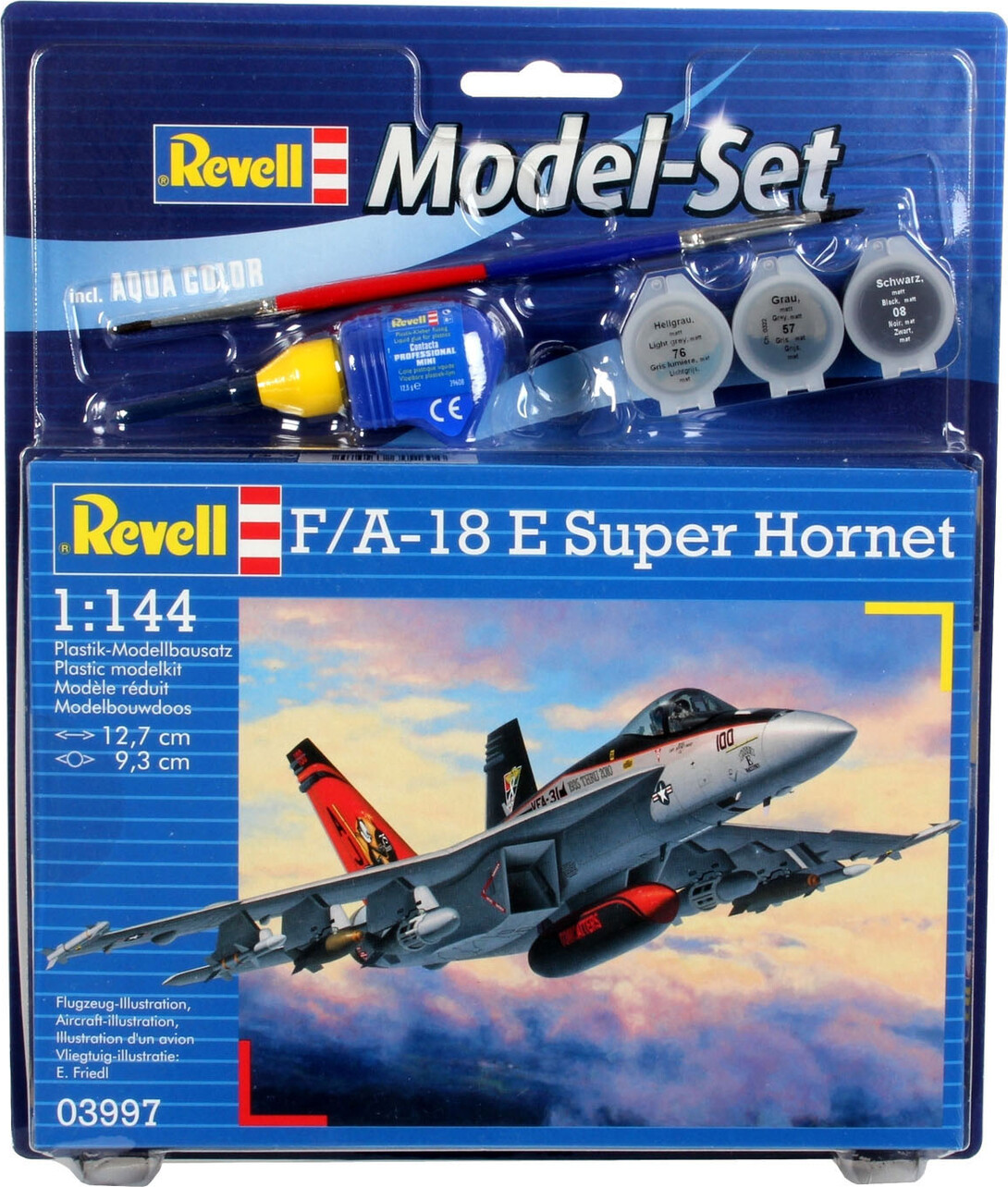 Revell - F/a-18e Super Hornet Fly Byggesæt Inkl. Maling - 1:114 - 63997