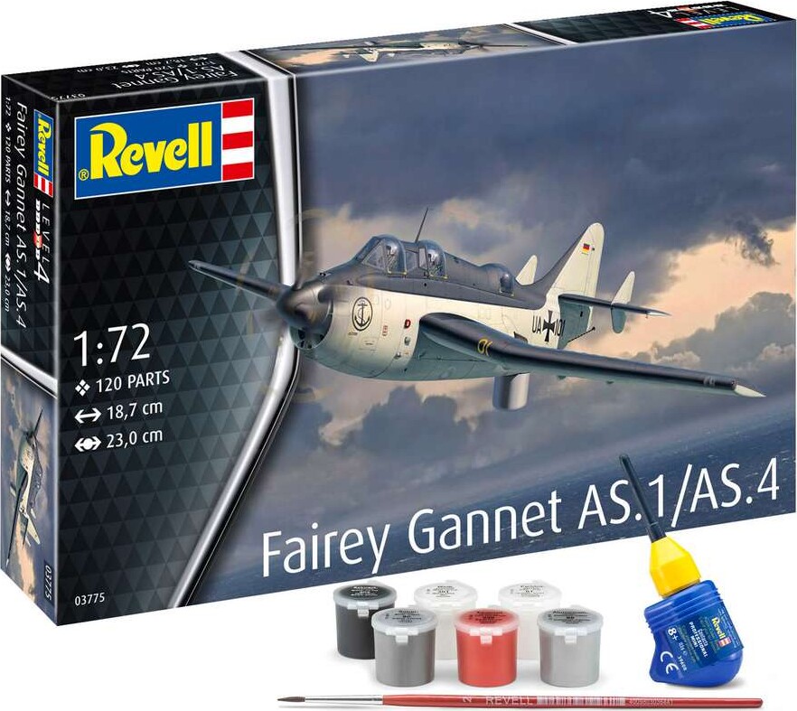 Revell - Fairey Gannet As.1/as.4 Modelfly - 1:72 - Level 4 - 63775