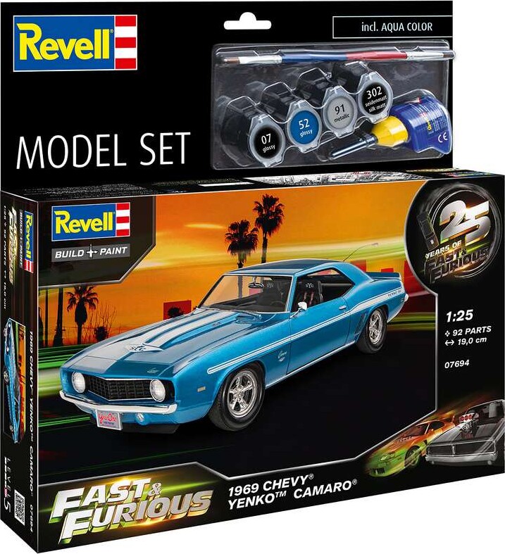 Revell - '69 Chevy Yenko Camaro Bil - 1:25 - Level 5 - 67694