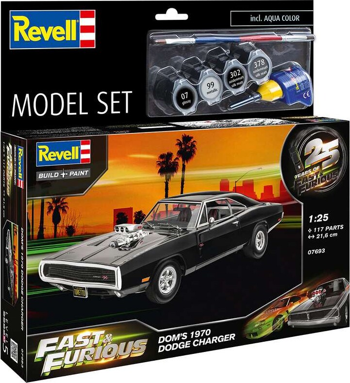 Revell - Fast & Furious Dodge Male Byggesæt Modelbil - 67693