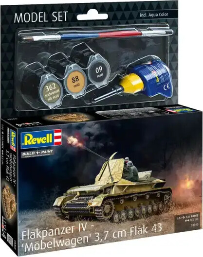 Revell 63363 - Flakpanzer Iv 'möbelwagen' 3,7 Cm Flak 43 - Level 4