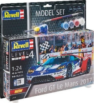 Revell - Ford Gt Le Mans Byggesæt Inkl. Maling - 1:24 - Level 4 - 67041