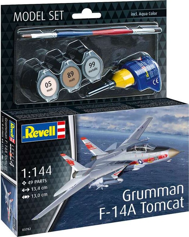 Revell - Grumman F-14a Tomcat Modelfly - 1:144 - Level 4 - 63782