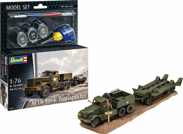 Revell - M19 Tank Transporter Byggesæt - 1:76 - Level 4 - 63364