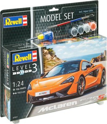 Billede af Revell - Mclaren 570s Bil Byggesæt - 1:24 - Level 3 - 67051 hos Gucca.dk