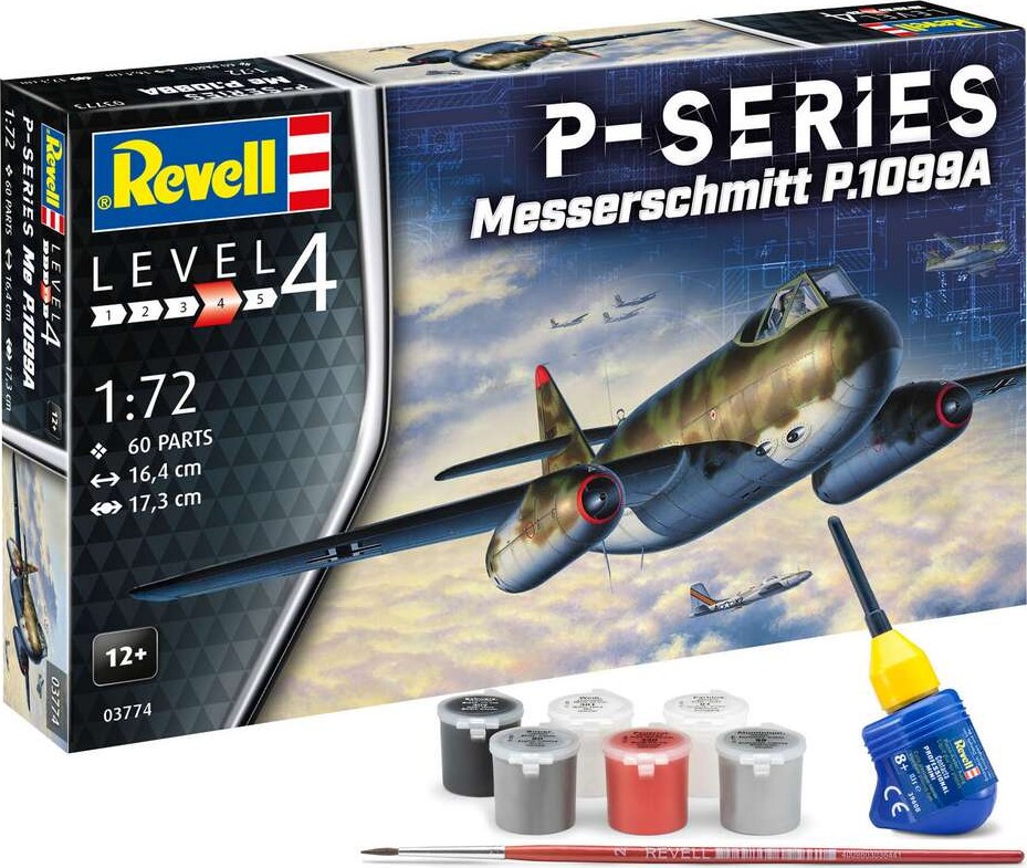 Revell - Messerschmitt P.1099a - P-series - 1:72 - Level 4 - 63774