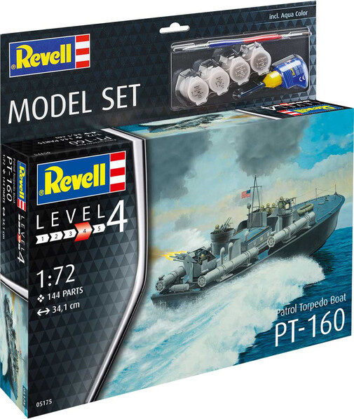 Se Revell - Pt-160 Storm Torpedo Skib Byggesæt Inkl. Maling - 1:72 - Level 4 - 65175 hos Gucca.dk