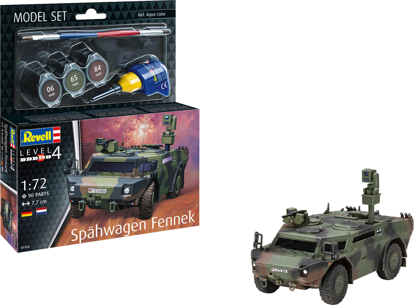 Revell - Spähwagen Fennek Byggesæt - 1:72 - Level 4 - 63356