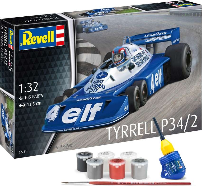 Revell - Tyrrel P34/2 Byggesæt - 1:32 - 105 Dele - 67741