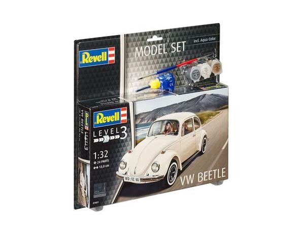 Billede af Revell - Vw Beetle Model Bil Byggesæt - 1:32 - Level 3 - 67681 hos Gucca.dk