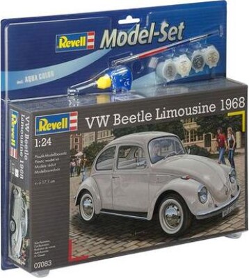 Revell - Vw Beetle Limousine Bil Byggesæt Inkl. Maling - 1:24 - 67083