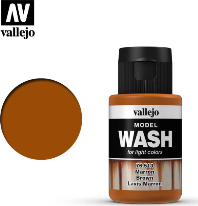 Billede af Vallejo - Model Wash - Brown - 35 Ml