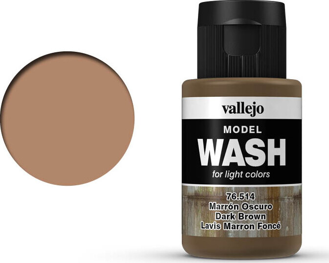 Vallejo - Model Wash - Dark Brown 35 Ml - 76514