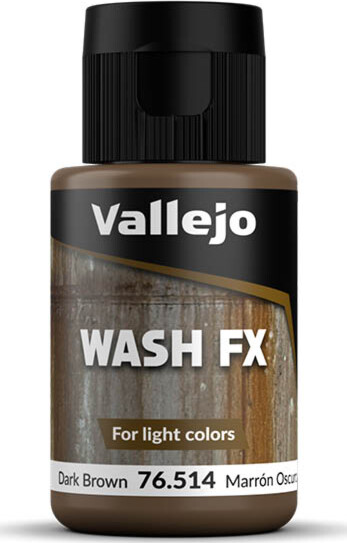 Vallejo - Model Wash - Dark Brown - Wash Fx - 35 Ml