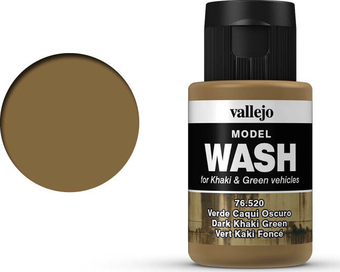 Billede af Vallejo - Model Wash - Dark Khaki Green 35 Ml - 76520