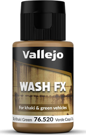 Vallejo - Model Wash - Dark Khaki Green - Wash Fx - 35 Ml