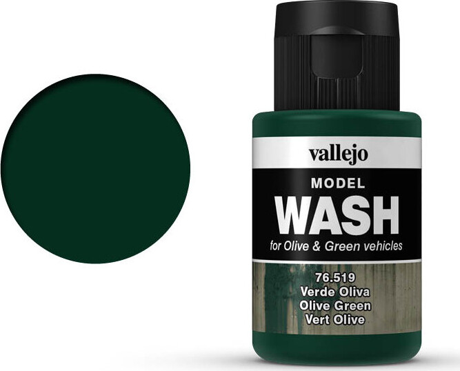 Se Vallejo - Model Wash - Olive Green 35 Ml - 76519 hos Gucca.dk