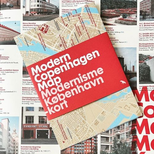 Modern Copenhagen Map - Marie-louise Høstbo - English Book