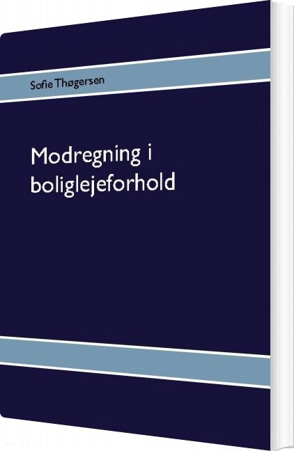Modregning I Boliglejeforhold - Sofie Thøgersen - Bog