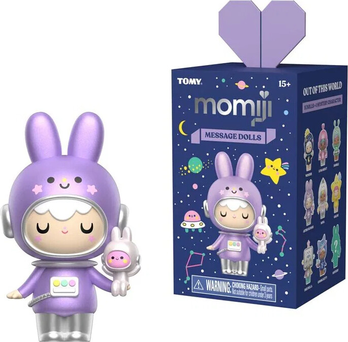 Momiji - Ootw Vinyldukke Med Besked 7,5 Cm - Assorterede