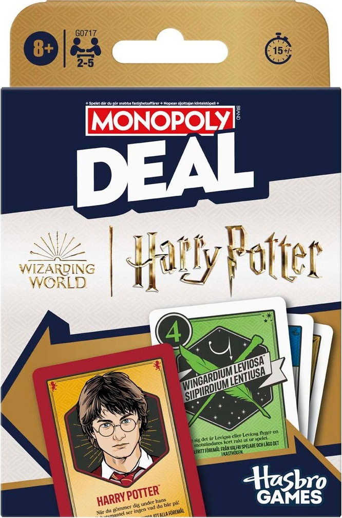 Monopoly Deal Harry Potter Edition - Dansk Norsk - Hasbro G0717 billede