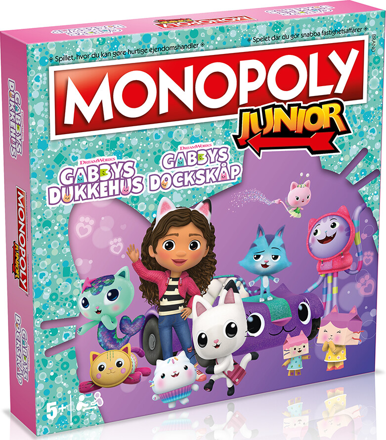 Monopoly Junior – Gabbys Dukkehus – Dansk Og Svensk